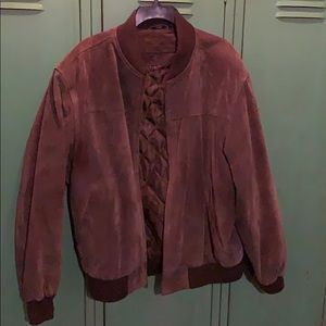 Vintage Suede bomber jacket